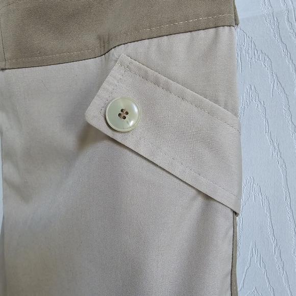 London Fog strapless trench coat dress. - Picture 4 of 10